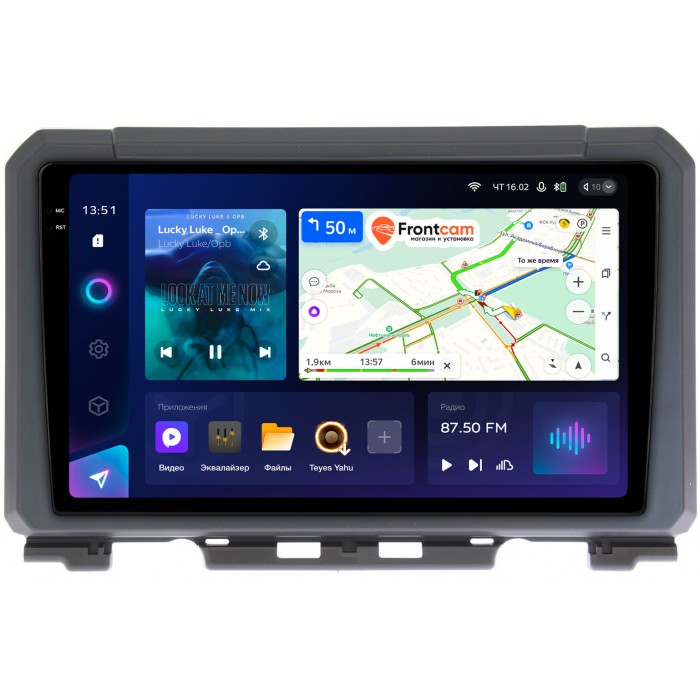 Штатная магнитола Suzuki Jimny IV 2018-2022 Teyes CC3 2K 9.5 дюймов 3/32 RM-9216 на Android 10 (4G-SIM, DSP, QLed)