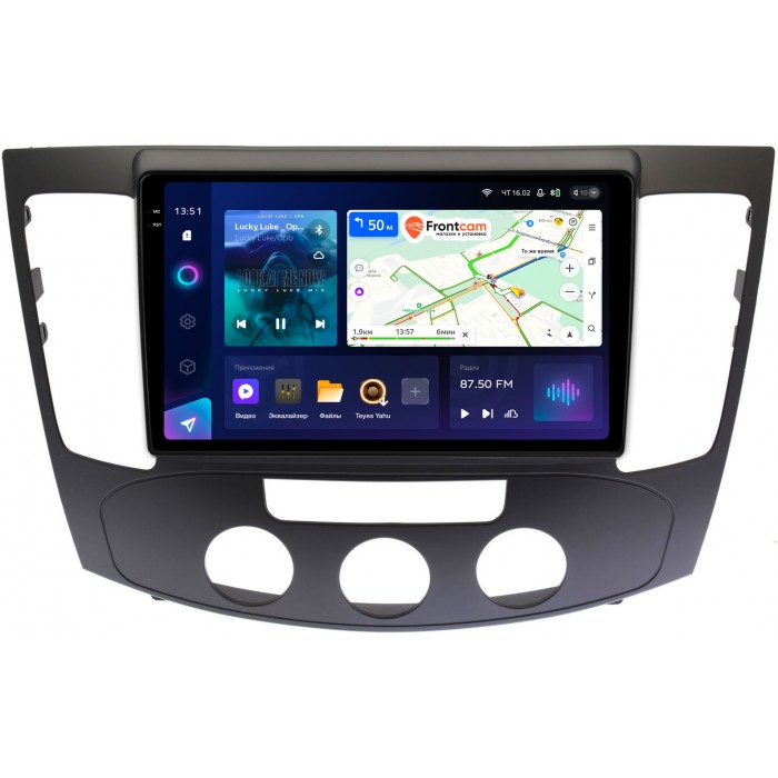 Штатная магнитола Hyundai Sonata V (NF) 2008-2010 (авто с кондиционером) Teyes CC3 2K 9.5 дюймов 3/32 RM-9335 на Android 10 (4G-SIM, DSP, QLed)