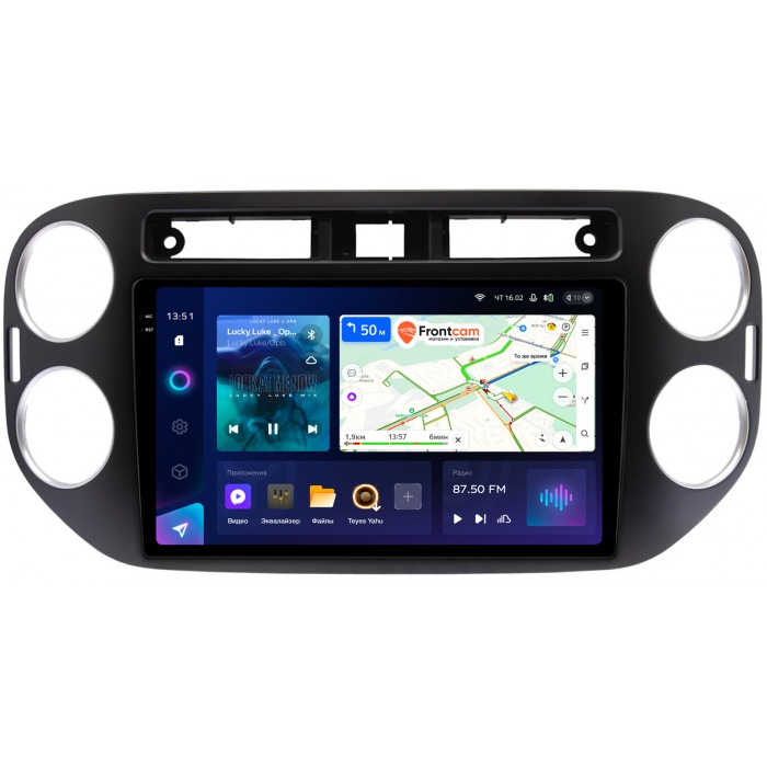 Штатная магнитола Volkswagen Tiguan 2011-2016 Teyes CC3 2K 9.5 дюймов 4/64 RM-9-1042 на Android 10 (4G-SIM, DSP, QLed)