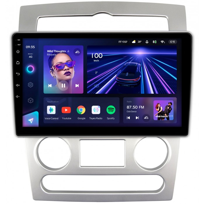Штатная магнитола Hyundai Coupe 2 (GK) (2006-2009) Teyes CC3 2K 9.5 дюймов 4/64 RM-9-1190 на Android 10 (4G-SIM, DSP, QLed)