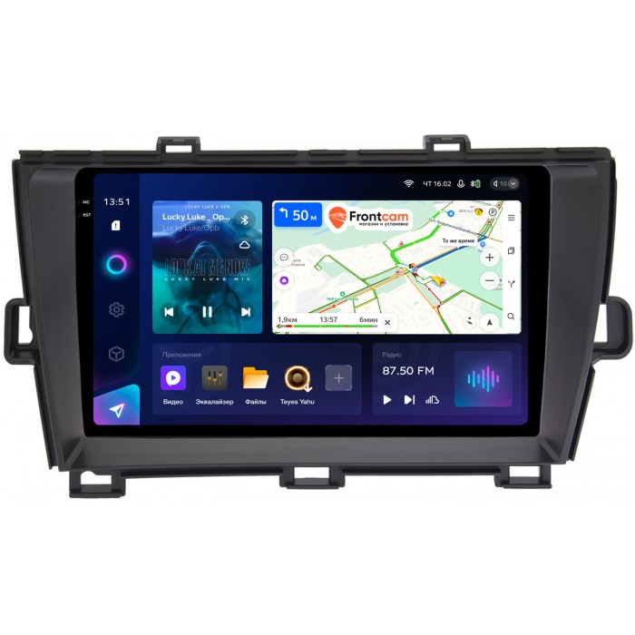Штатная магнитола Toyota Prius III (XW30) 2009-2015 (правый руль) Teyes CC3 2K 9.5 дюймов 4/64 RM-9-195 на Android 10 (4G-SIM, DSP, QLed)
