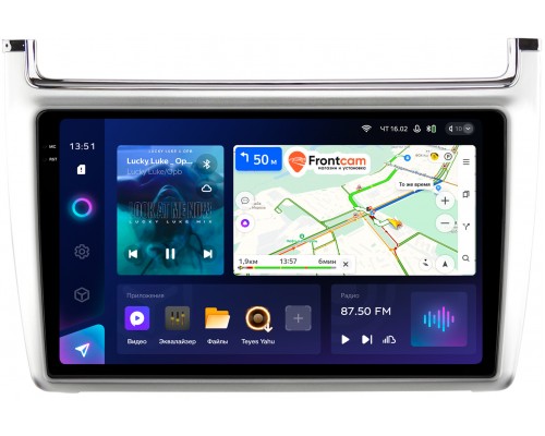 Volkswagen Polo 5 2009-2020 (серебро) Teyes CC3 2K 9.5 дюймов 4/64 RM-9-540 на Android 10 (4G-SIM, DSP, QLed)