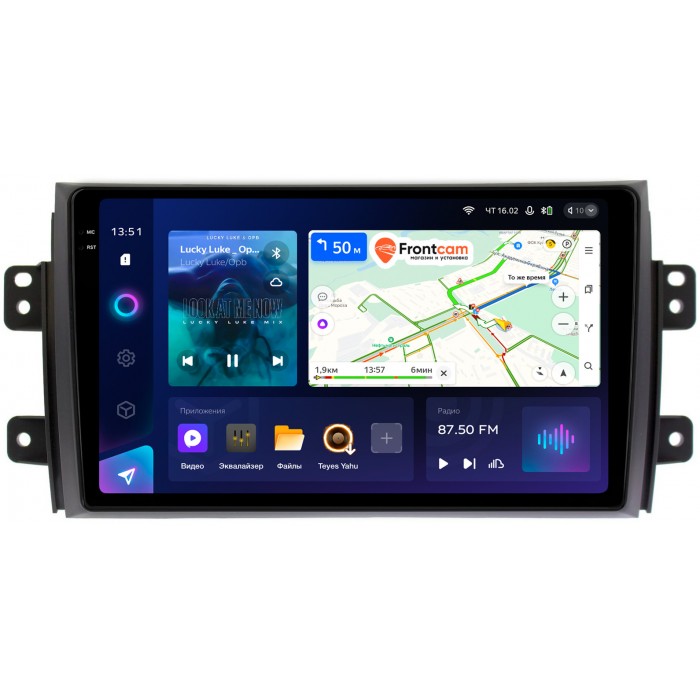 Штатная магнитола Suzuki SX4 I 2006-2014 Teyes CC3 2K 9.5 дюймов 4/64 RM-9035 на Android 10 (4G-SIM, DSP, QLed)