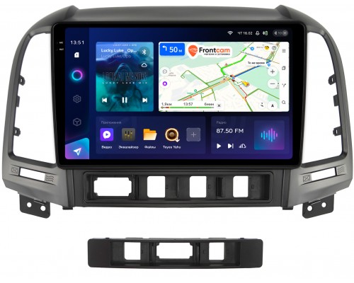 Hyundai Santa Fe II 2005-2012 Teyes CC3 2K 9.5 дюймов 4/64 RM-9052 на Android 10 (4G-SIM, DSP, QLed)