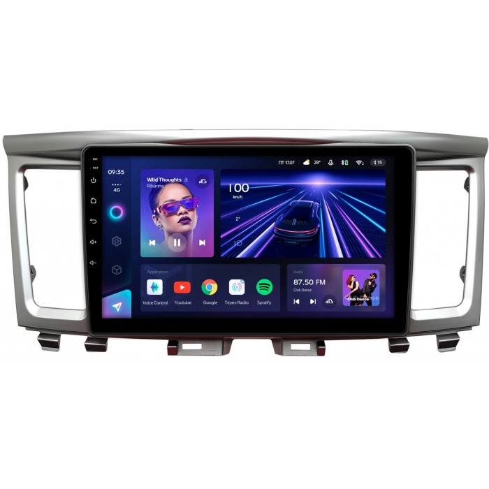 Штатная магнитола Infiniti QX60 (2013-2020) Teyes CC3 2K 9.5 дюймов 6/128 RM-9-006 на Android 10 (4G-SIM, DSP, QLed)