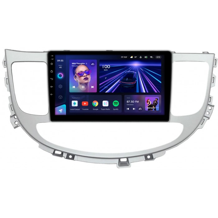 Штатная магнитола Hyundai Genesis (2008-2013) Teyes CC3 2K 9.5 дюймов 6/128 RM-9-1074 на Android 10 (4G-SIM, DSP, QLed)