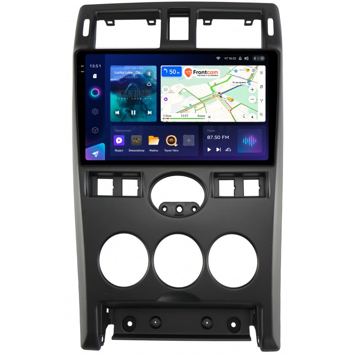 Штатная магнитола Lada Priora (2007-2013) черная Teyes CC3 2K 9.5 дюймов 6/128 RM-9-1177 на Android 10 (4G-SIM, DSP, QLed)