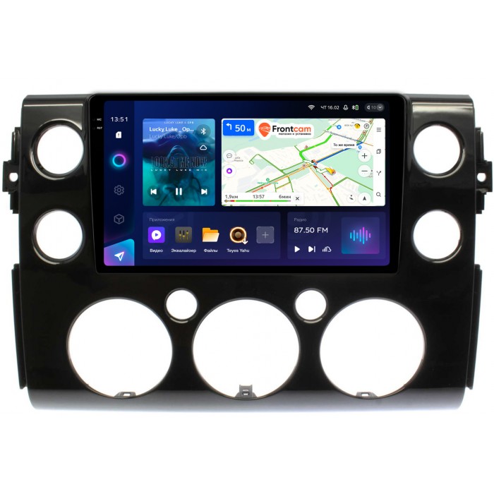 Штатная магнитола Toyota FJ Cruiser (2006-2022) Teyes CC3 2K 9.5 дюймов 6/128 RM-9-188 на Android 10 (4G-SIM, DSP, QLed)