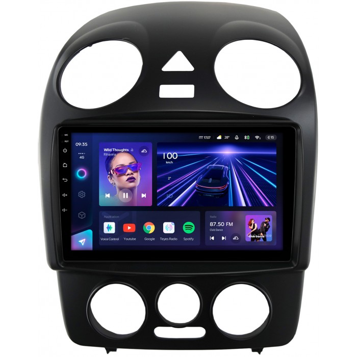 Штатная магнитола Volkswagen Beetle (1997-2010) Teyes CC3 2K 9.5 дюймов 6/128 RM-9-4604 на Android 10 (4G-SIM, DSP, QLed)
