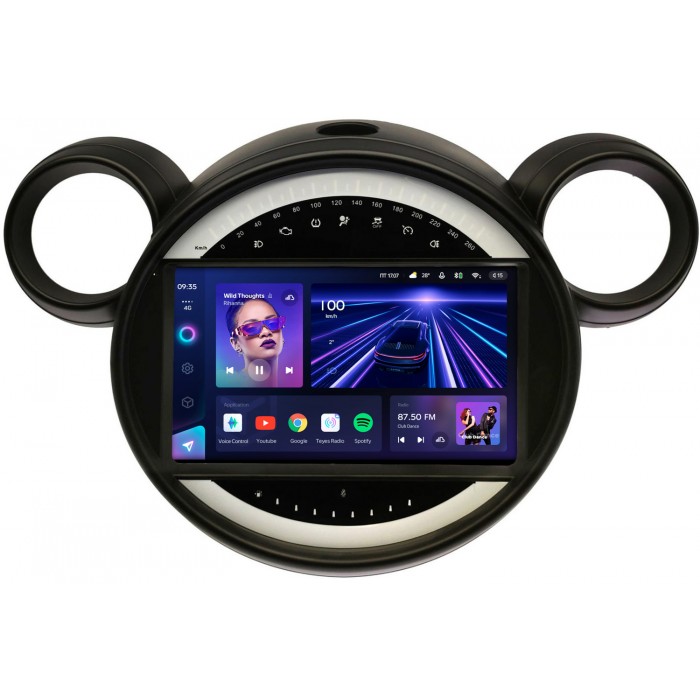 Штатная магнитола Mini Cooper Countryman, Paceman (2012-2016) Teyes CC3 2K 9.5 дюймов 6/128 RM-9-715 на Android 10 (4G-SIM, DSP, QLed)