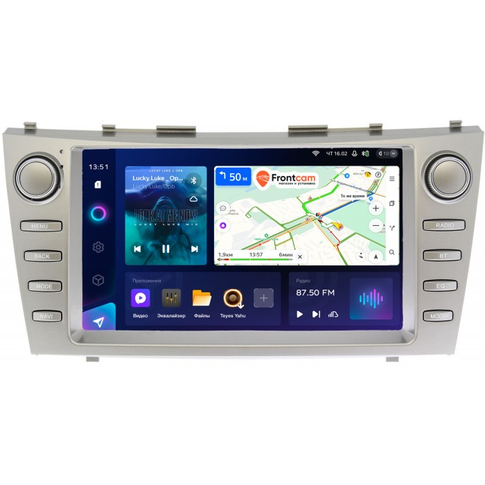 Штатная магнитола Toyota Camry XV40 (2006-2011) Teyes CC3 2K 9.5 дюймов 6/128 RM-9-CAMRYV40 на Android 10 (4G-SIM, DSP, QLed)