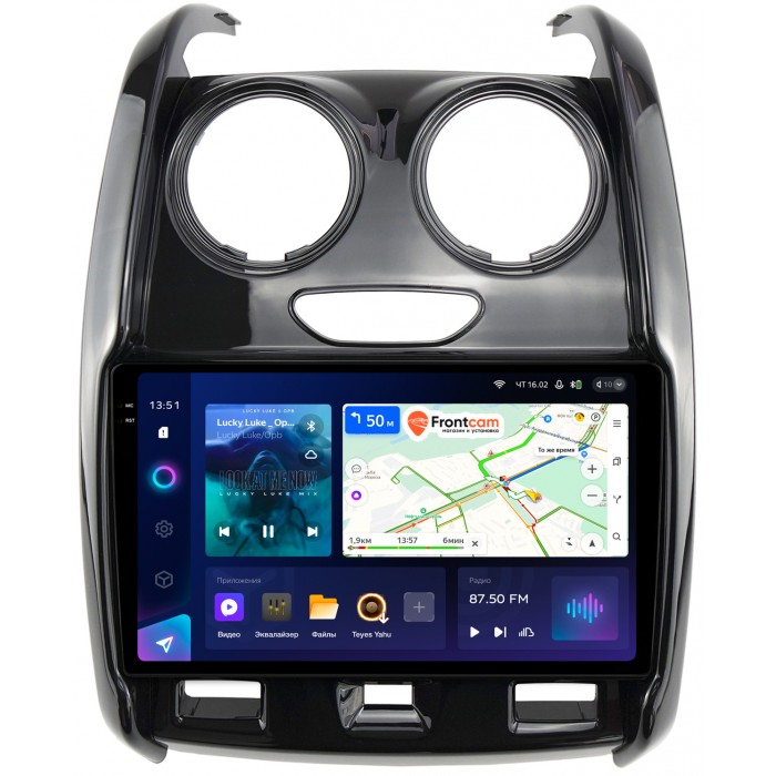 Штатная магнитола Renault Duster (2015-2021) Teyes CC3 2K 9.5 дюймов 6/128 RM-9-RE046N на Android 10 (4G-SIM, DSP, QLed)