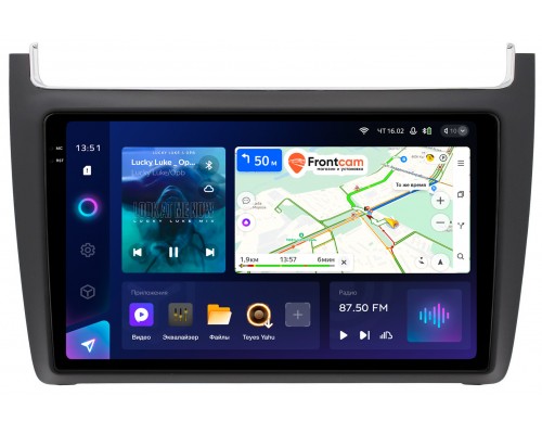 Volkswagen Polo 5 2009-2021 Teyes CC3 2K 9.5 дюймов 6/128 RM-9091 на Android 10 (4G-SIM, DSP, QLed)