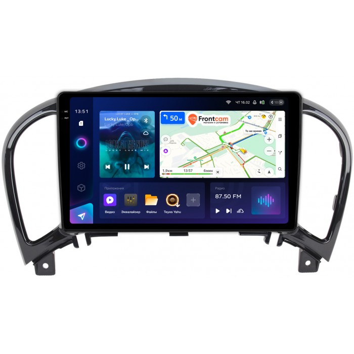 Штатная магнитола Nissan Juke I 2010-2019 Teyes CC3 2K 9.5 дюймов 6/128 RM-9154 на Android 10 (4G-SIM, DSP, QLed)