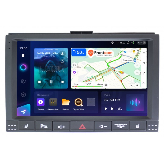 Штатная магнитола Volkswagen Touareg 2002-2010 Teyes CC3 2K 9.5 дюймов 6/128 RM-9208 на Android 10 (4G-SIM, DSP, QLed)