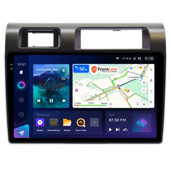 Штатная магнитола Toyota Land Cruiser 70 2007-2021 Teyes CC3 2K 9.5 дюймов 6/128 RM-9286 на Android 10 (4G-SIM, DSP, QLed)