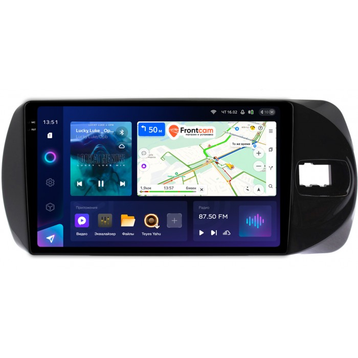 Штатная магнитола Toyota Vitz III (XP130) 2014-2019 (Тип 1) Teyes CC3 2K 9.5 дюймов 6/128 RM-9374 на Android 10 (4G-SIM, DSP, QLed)