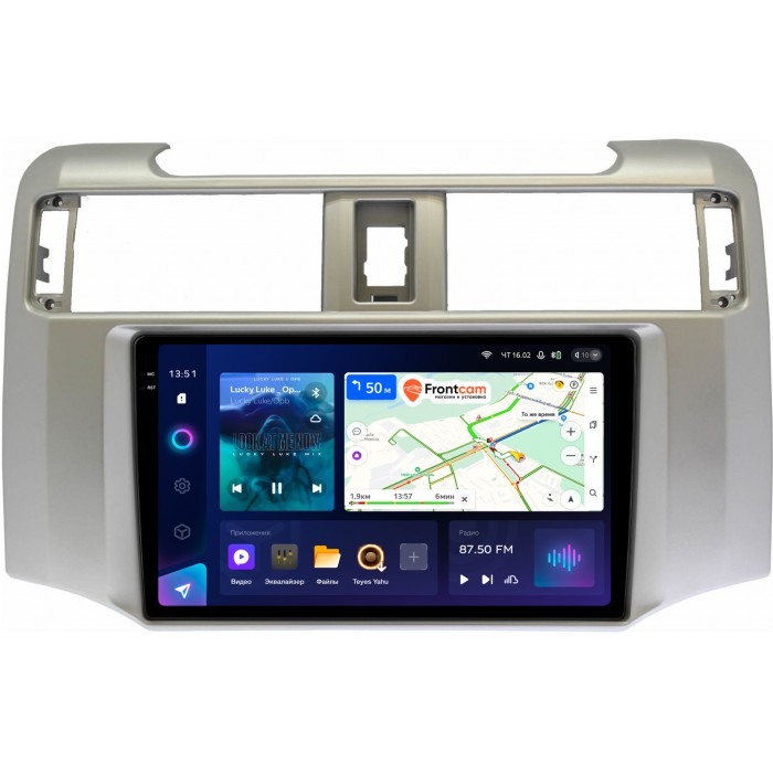 Штатная магнитола Toyota 4Runner 5 (2009-2022) Teyes CC3 2K 9.5 дюймов 6/128 RM-9380 на Android 10 (4G-SIM, DSP, QLed)