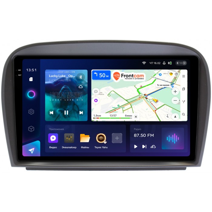 Штатная магнитола Mercedes SL-klasse V (R230) 2001-2011 Teyes CC3 2K 9.5 дюймов 6/128 RM-9403 на Android 10 (4G-SIM, DSP, QLed)