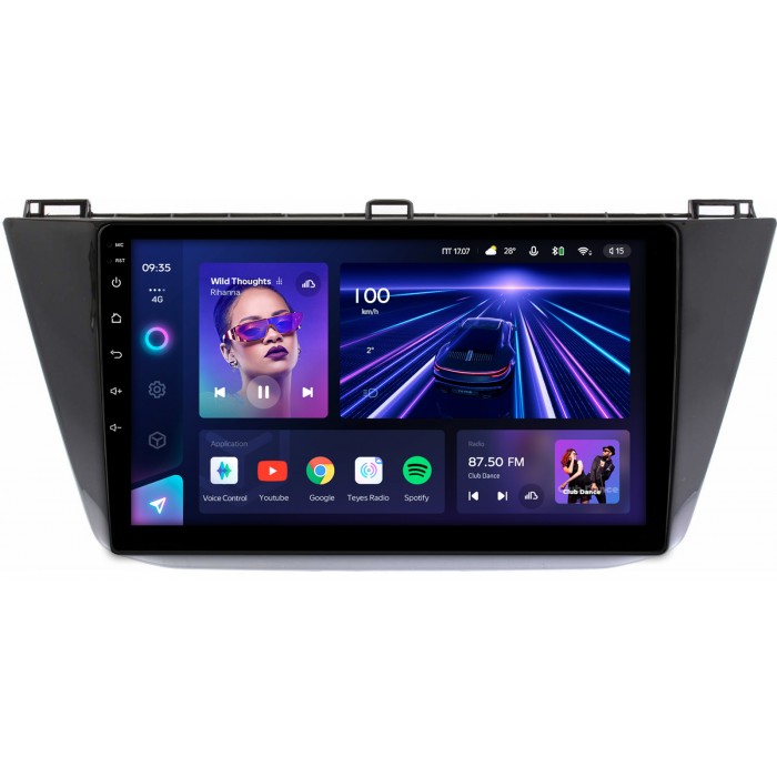 Штатная магнитола Volkswagen Tiguan 2016-2022 Teyes CC3 360 10 дюймов 6/128 RM-10-1122 на Android 10 (4G-SIM, DSP, QLed)