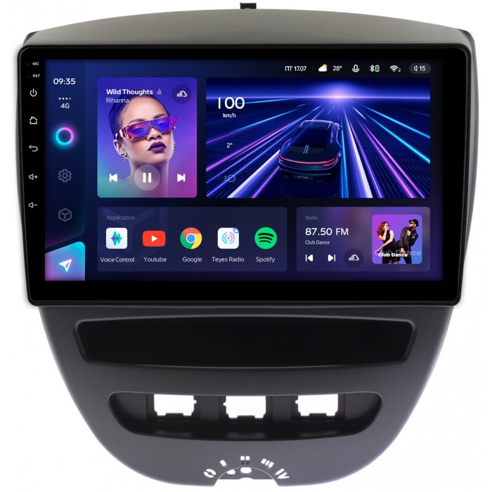 Штатная магнитола Toyota Aygo (2005-2014) Teyes CC3 360 10 дюймов 6/128 RM-10-1152 на Android 10 (4G-SIM, DSP, QLed)