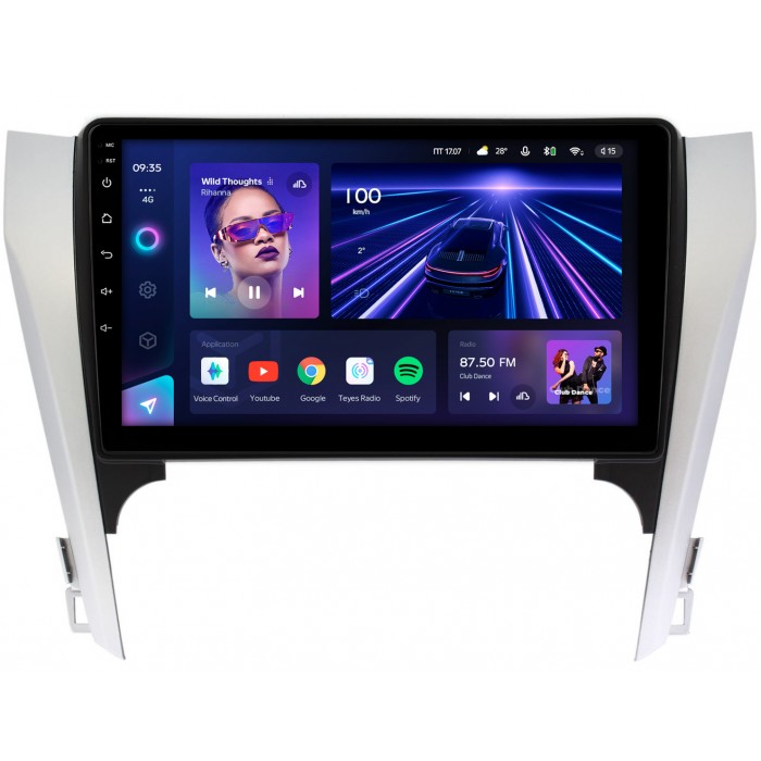 Штатная магнитола Toyota Camry XV50 (2011-2014) Teyes CC3 360 10 дюймов 6/128 RM-10-169-1 на Android 10 (4G-SIM, DSP, QLed) (для авто с камерой, JBL)