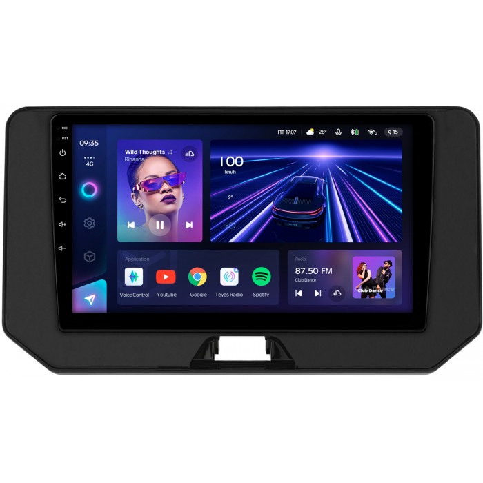 Штатная магнитола Toyota Harrier 4 (XU80) (2020-2022) Teyes CC3 360 10 дюймов 6/128 RM-10-2379 на Android 10 (4G-SIM, DSP, QLed)