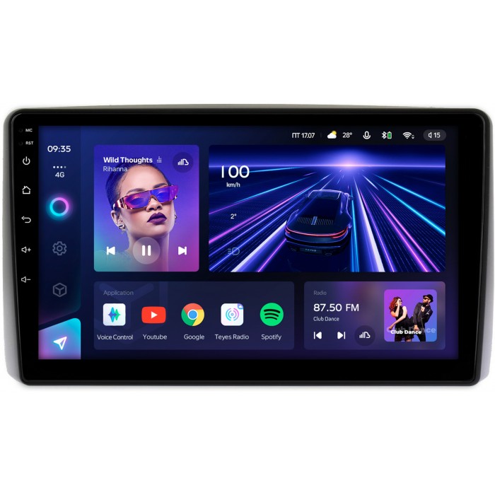 Штатная магнитола Toyota Noah, Voxy 2001-2017 Teyes CC3 360 10 дюймов 6/128 RM-10-246 на Android 10 (4G-SIM, DSP, QLed)