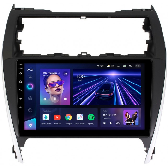 Штатная магнитола Toyota Camry XV50 (2011-2014) (авто из USA) Teyes CC3 360 10 дюймов 6/128 RM-10-466 на Android 10 (4G-SIM, DSP, QLed)