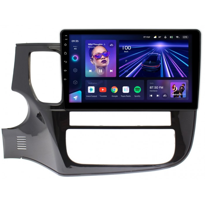 Штатная магнитола Mitsubishi Outlander III 2012-2022 Teyes CC3 360 10 дюймов 6/128 RM-10-493 на Android 10 (4G-SIM, DSP, QLed)