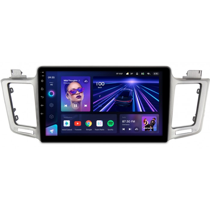 Штатная магнитола Toyota RAV4 (CA40) 2013-2019 Teyes CC3 360 10 дюймов 6/128 RM-1002 (для авто с одной камерой) на Android 10 (4G-SIM, DSP, QLed)