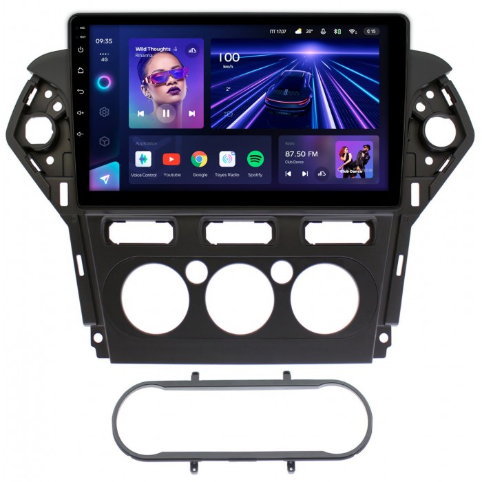 Штатная магнитола Ford Mondeo IV 2010-2015 (черная) Teyes CC3 360 10 дюймов 6/128 RM-1019 на Android 10 (4G-SIM, DSP, QLed)