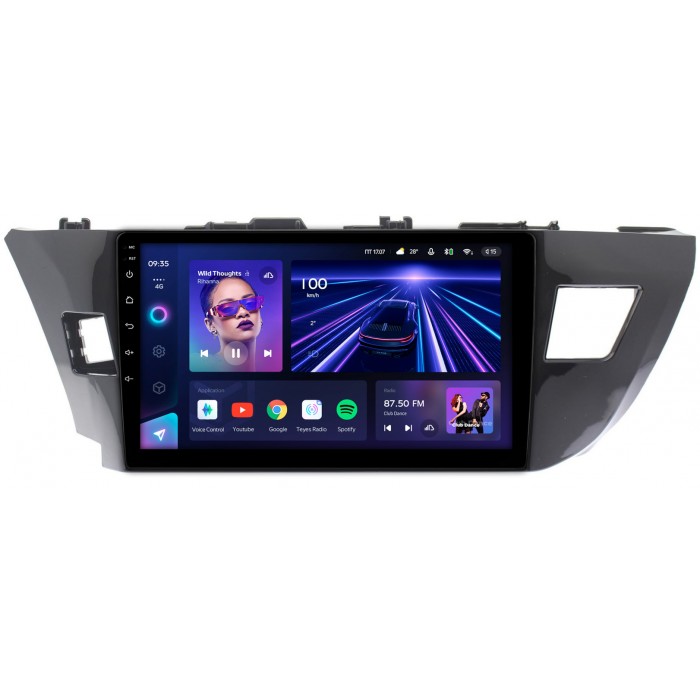 Штатная магнитола Toyota Corolla 11 (2012-2016) Teyes CC3 360 10 дюймов 6/128 RM-1026 на Android 10 (4G-SIM, DSP, QLed) (для авто с камерой)