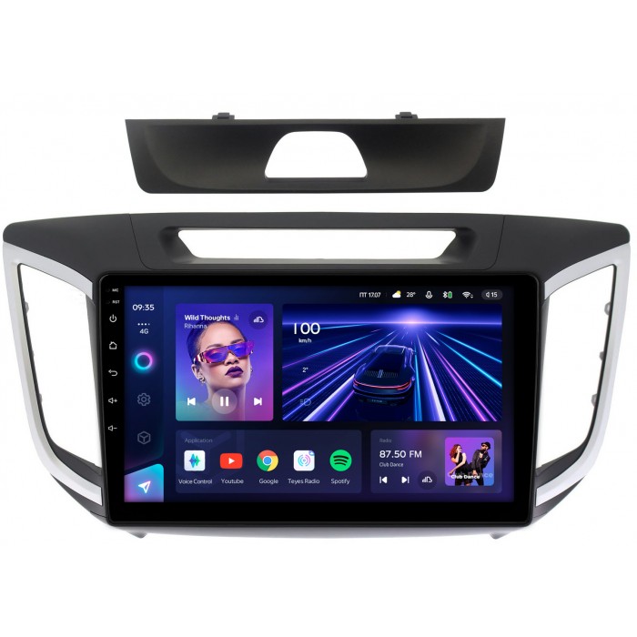 Штатная магнитола Hyundai Creta (2016-2021) Teyes CC3 360 10 дюймов 6/128 RM-1028 на Android 10 (4G-SIM, DSP, QLed)