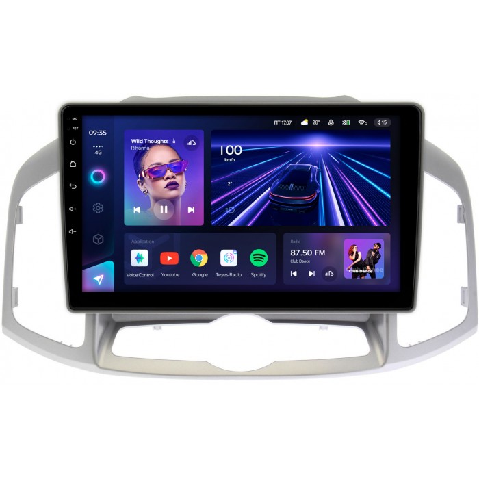 Штатная магнитола Chevrolet Captiva (2011-2016) Teyes CC3 360 10 дюймов 6/128 RM-1036 на Android 10 (4G-SIM, DSP, QLed)