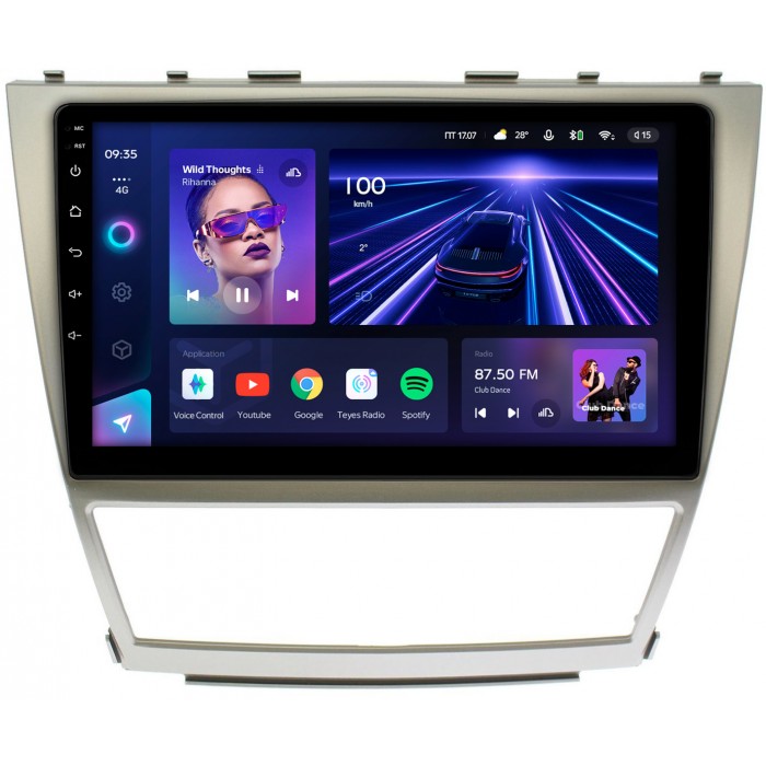 Штатная магнитола Toyota Camry XV40 (2006-2011) Teyes CC3 360 10 дюймов 6/128 RM-1063 на Android 10 (4G-SIM, DSP, QLed)