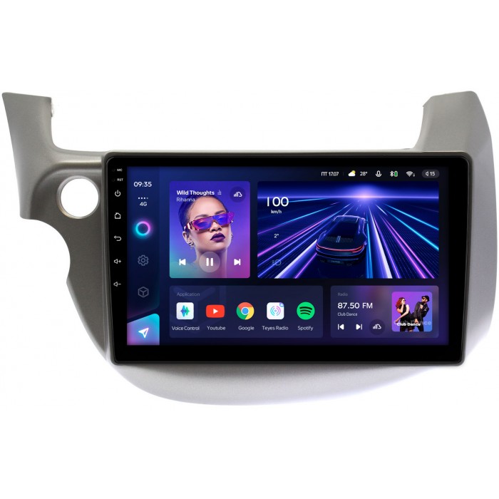 Штатная магнитола Honda Jazz II 2008-2014 (левый руль) Teyes CC3 360 10 дюймов 6/128 RM-1067 на Android 10 (4G-SIM, DSP, QLed)