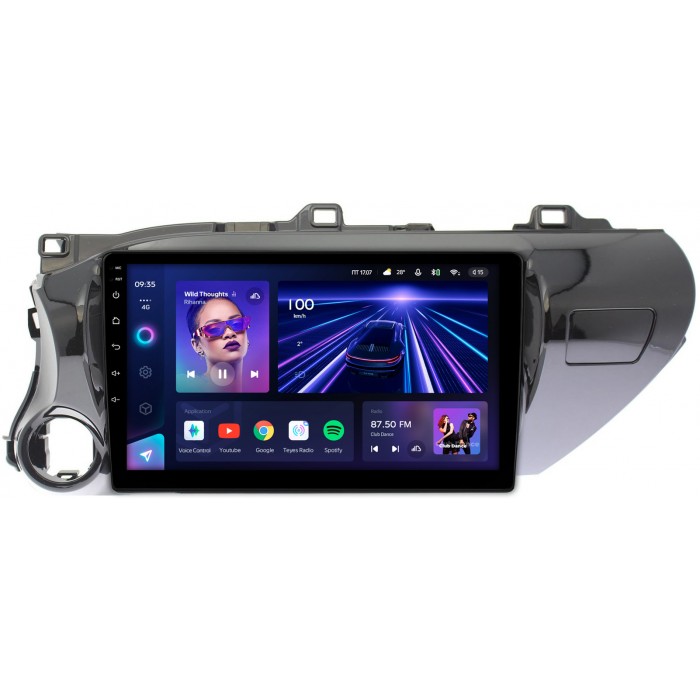 Штатная магнитола Toyota Hilux VIII 2015-2022 Teyes CC3 360 10 дюймов 6/128 RM-1071 на Android 10 (4G-SIM, DSP, QLed) (для авто без магнитолы)