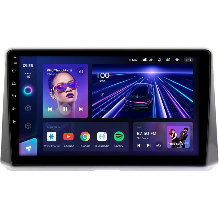 Штатная магнитола Toyota Corolla 12 (2018-2022) Teyes CC3 360 10 дюймов 6/128 RM-1078 на Android 10 (4G-SIM, DSP, QLed)