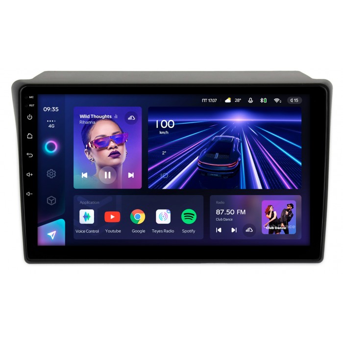 Штатная магнитола Toyota Hilux Surf VI 1995-2002 Teyes CC3 360 10 дюймов 6/128 RM-1084 на Android 10 (4G-SIM, DSP, QLed)