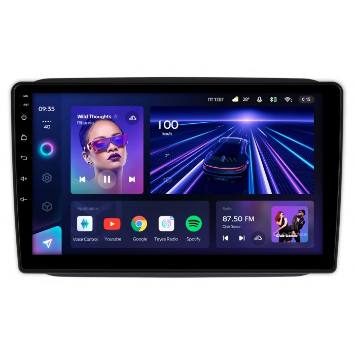 Штатная магнитола Skoda Fabia 2 (2007-2014) Teyes CC3 360 10 дюймов 6/128 RM-1089 на Android 10 (4G-SIM, DSP, QLed)