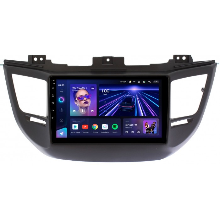 Штатная магнитола Hyundai Tucson III 2015-2018 Teyes CC3 360 9 дюймов 6/128 RM-9-064-1 на Android 10 (4G-SIM, DSP, QLed) для авто с камерой