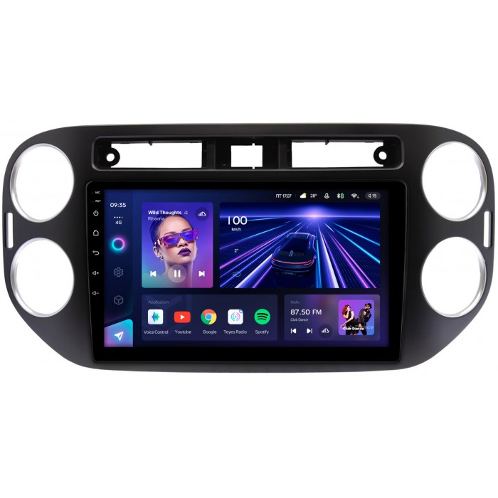 Штатная магнитола Volkswagen Tiguan 2011-2016 Teyes CC3 360 9 дюймов 6/128 RM-9-1042 на Android 10 (4G-SIM, DSP, QLed)