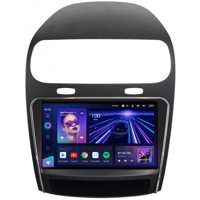 Штатная магнитола Fiat Freemont (2011-2016) Teyes CC3 360 9 дюймов 6/128 RM-9-1171 на Android 10 (4G-SIM, DSP, QLed)