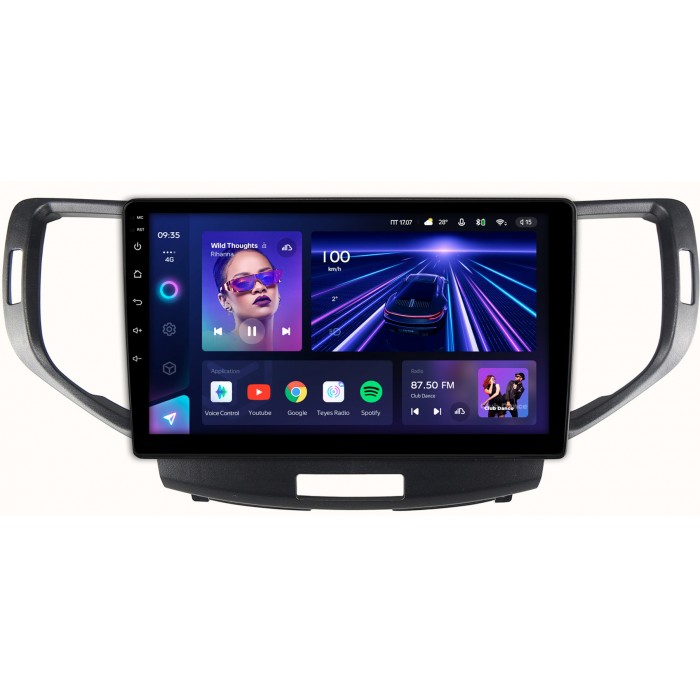 Штатная магнитола Honda Accord 8 (2007-2015) Teyes CC3 360 9 дюймов 6/128 RM-9-1358 на Android 10 (4G-SIM, DSP, QLed)