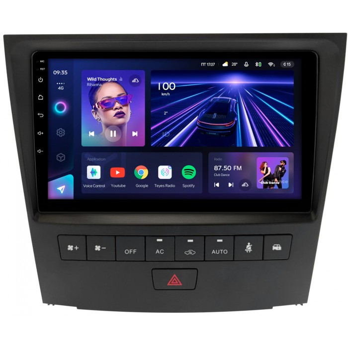 Штатная магнитола Lexus GS 3 (2004-2011) Teyes CC3 360 9 дюймов 6/128 RM-9-1366 на Android 10 (4G-SIM, DSP, QLed)