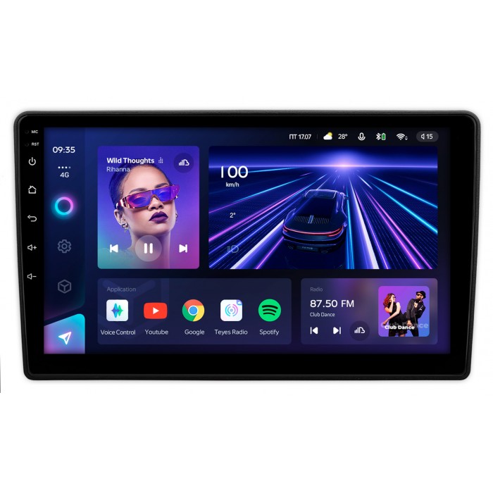 Штатная магнитола Kia Magentis II, Optima II 2006-2010 Teyes CC3 360 9 дюймов 6/128 RM-9-1386 на Android 10 (4G-SIM, DSP, QLed)