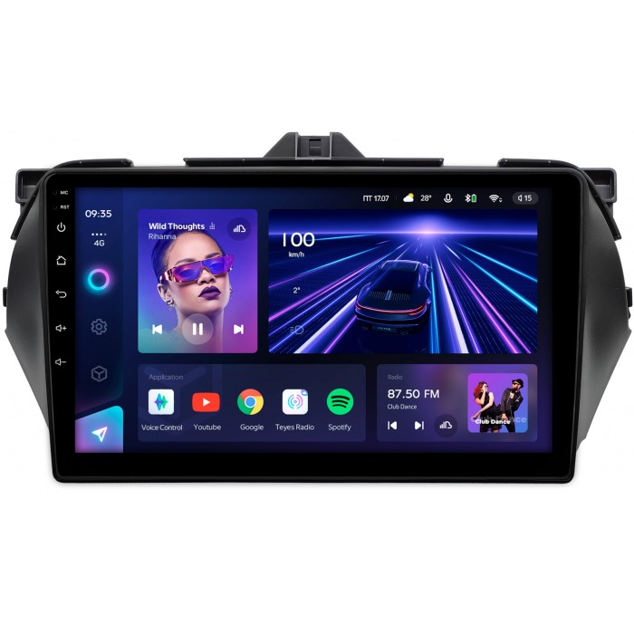 Штатная магнитола Suzuki Ciaz (2014-2019) Teyes CC3 360 9 дюймов 6/128 RM-9-1555 на Android 10 (4G-SIM, DSP, QLed)