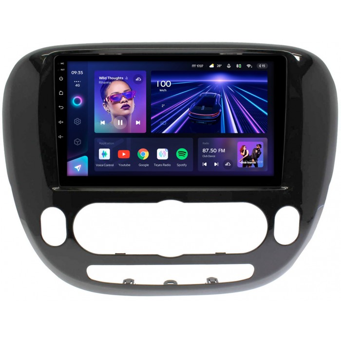 Штатная магнитола Kia Soul II 2013-2019 (без климат-контроля) Teyes CC3 360 9 дюймов 6/128 RM-9-157 на Android 10 (4G-SIM, DSP, QLed)