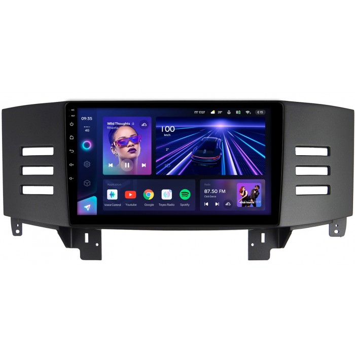 Штатная магнитола Toyota Mark X 2004-2009 (черная) Teyes CC3 360 9 дюймов 6/128 RM-9-160 на Android 10 (4G-SIM, DSP, QLed)